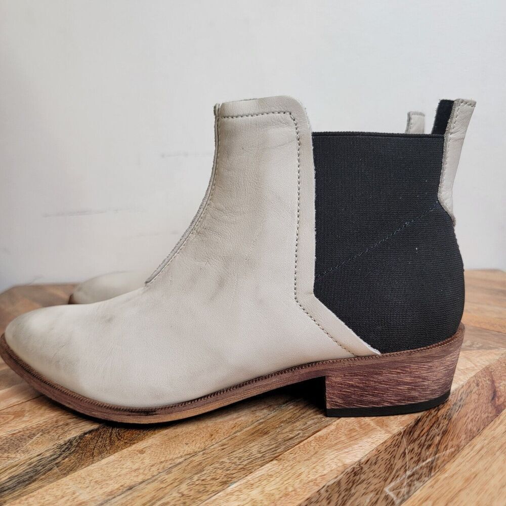 FREE PEOPLE Women's Ankle Boots Bootie DIRTY WHITE Size EU37 / US 6.5-7